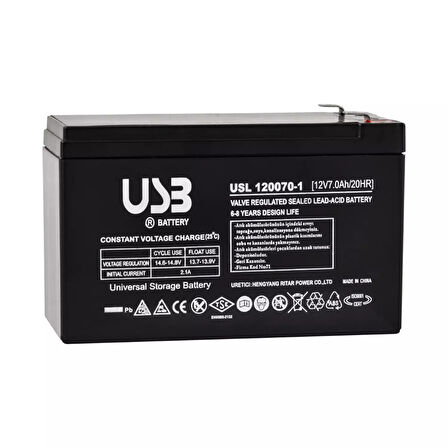 USB BLACK BATTERY 12V-7AH UPS TIPAKU TSK7032
