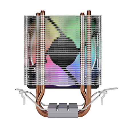 GAMDIAS BOREAS E1-210 Lite, 92mm, CPU  Kule Tipi Hava Soğutma, Doğrudan Temas Teknolojisine Sahip 2 adet Gelişmiş Bakır Isı Borusu (AMD AM5 ve INTEL Tüm işlemciler ile uyumlu)