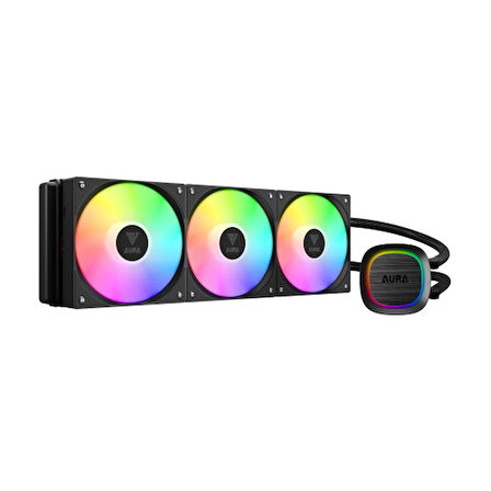 GAMDIAS AURA GL360 V2, 360mm, RGB, 3 Fanlı, CPU Sıvı Soğutma