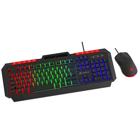KM-11B Knight Siyah Klavye Mouse Set