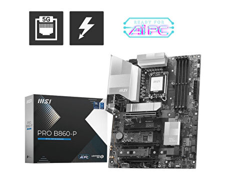 MB PRO B860-P SOKET 1851 DDR5 8600MHZ(OC) 3xM.2 1x TB4 HDMI DISPLAY 5G LAN ATX