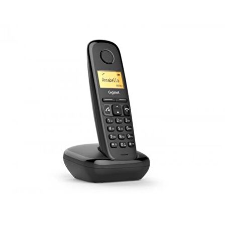 GIGASET A270, Dect Telefon, Siyah, 18 Saat Konuşma, 200 Saat Bekleme, 80 Kişilik Rehber