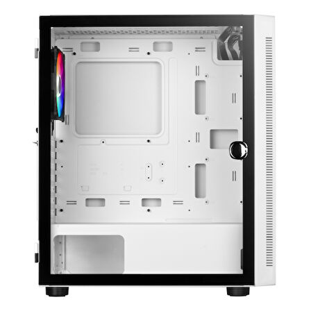 ARGUS E4 Elite WH, 500W, Tempered Glass, ARGB, ATX, White Edition, GAMING KASA