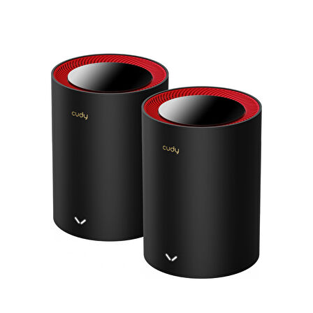 M3000 2-Pack AX3000Mbps 2.4GHz/5GHz AP/RE/WISP 2.5GE MU-MIMO Kablosuz 2'li Mesh Wi-Fi 6 Sistemi