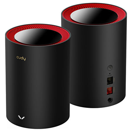 M3000 2-Pack AX3000Mbps 2.4GHz/5GHz AP/RE/WISP 2.5GE MU-MIMO Kablosuz 2'li Mesh Wi-Fi 6 Sistemi