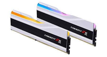  Trident Z5 RGB Beyaz DDR5-6000Mhz CL32 64GB (2x32GB) DUAL (36-36-36-96) 1.35V