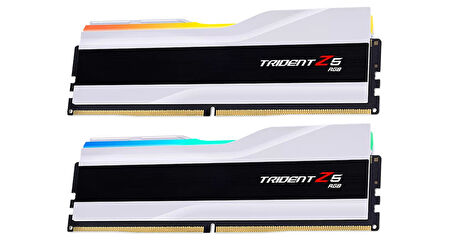  Trident Z5 RGB Beyaz DDR5-6000Mhz CL32 64GB (2x32GB) DUAL (36-36-36-96) 1.35V