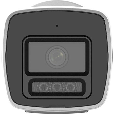 HIKVISION DS-2CD1027G2H-LIUF, 2Mpix, 2.8mm Lens, H265+, 30Mt Gece Görüşü,Color Vu Lite, Smart Hybrid Light,  Full Time Color, Dahili Mikrofon, Metal Kasa Bullet IP Kamera