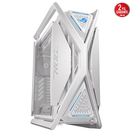 ASUS ROG GR701 FANLI ALÜMİNYUM - ÇELİK ALAŞIMLI TEMPERLİ CAM USB 3.2 EATX/ATX/MINI-ATX/MICRO-ATX OYUNCU KASASI BEYAZ