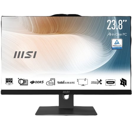 MSI Modern AM242P All-in-One PC Siyah 16 GB RAM 512 GB SSD 23.8 inç FreeDOS Intel Core i7