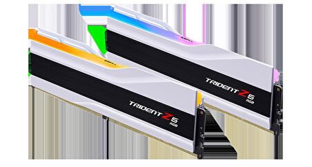  Trident Z5 RGB Beyaz DDR5-6400Mhz CL32 64GB (2x32GB) DUAL (32-39-39-102) 1.4V
