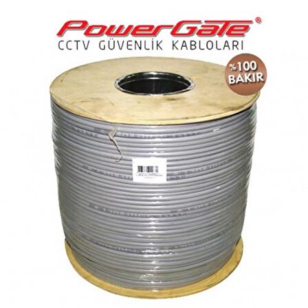 PowerGate PRO 500mt, 2+1 (2x0,50+0,33) %100Bakır, CCTV Güvenlik Kablosu