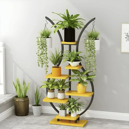BTK58168 Modern Ahşap Çok Katlı Çiçeklik