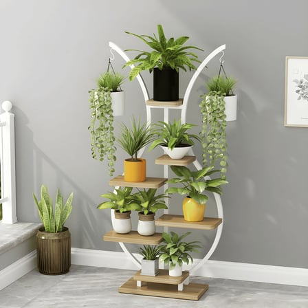 BTK58168 Modern Ahşap Çok Katlı Çiçeklik