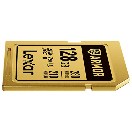  128GB LSDAMGL128G-RNNNG PROFESSIONAL ARMOR GOLD SD up to 280MBs read 210MBs write C10 V60 U3 IP68