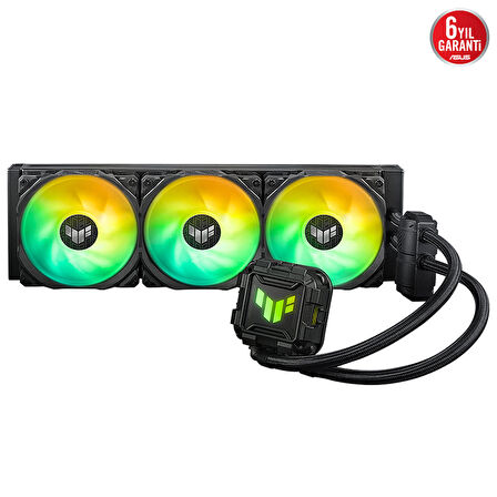 ASUS TUF GAMING LC 360 ARGB AIO AURA SYNC 120MM ADRESLENEBİLİR RGB FAN NCVM KAPLAMALI RGB POMPA KAPAĞI SIVI CPU SOĞUTUCUSU