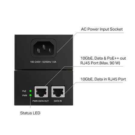 POE380S 10G POE ADAPTOR