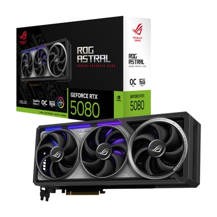 16GB ROG-ASTRAL-RTX5080-O16G-GAMING GDDR7 256Bit 2xHDMI 3xDP RGB DLSS4