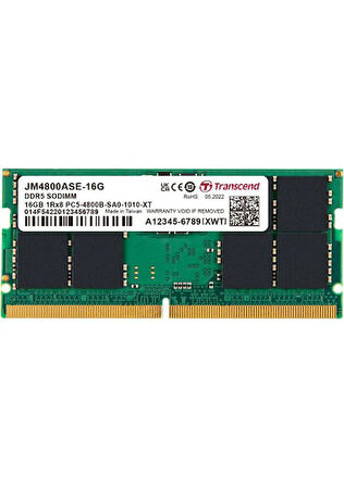 16GB 4800MHz DDR5 1.1V JM4800ASE-16G NOTEBOOK RAM