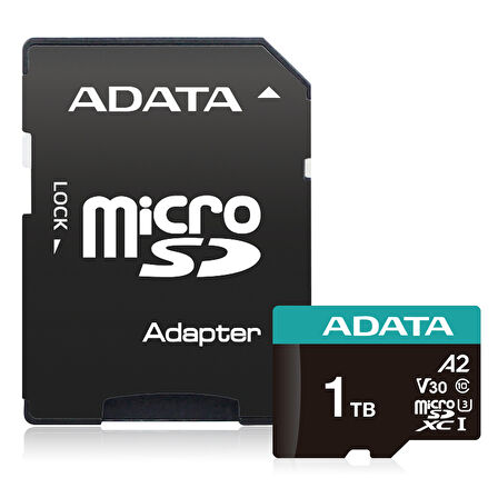 Premier Pro 1TB 100/85 MB/s UHS-I U3 Class10 (V30S)  Adaptörlü MicroSDXC Hafıza Kartı