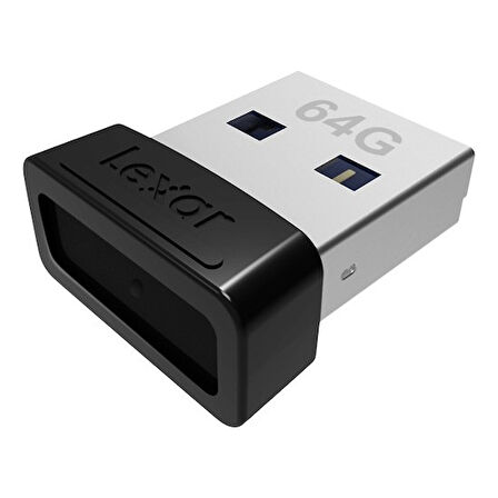 64GB LJDS47-64GABBK USB BELLEK JUMPDRIVE USB 3.1 S47 64GB BLACK PLASTIC HOUSING UP TO 250MB/S