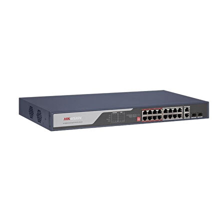 Hikvision DS-3E0318P-E(C) 16Port 10/100 Yönetilemez Poe 225W Switch