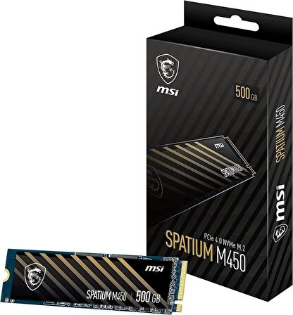 MSI SSD SPATIUM M450 NVME M.2 500GB NVMe M.2 500GB R:3600 W:2300