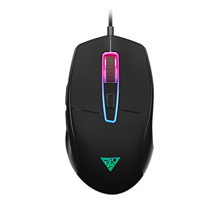 GAMDIAS ZEUS M5, RGB Aydınlatma, USB Kablolu,  7 Tuşlu, Gaming Mouse, 12.800 DPI, Siyah