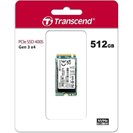 TRANSCEND 512GB 2000/900MB/s 2242 PCIE GEN3x4 NVME SSD TS512GMTE400S