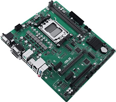 ASUS MB PRO A620M-C-CSM AMD A620 AM5 DDR5 6400 DP HDMI DVI VGA CIFT M2 USB3.2 AURA RGB COM PCI mATX UCRETSIZ UZAKTAN YAZILIMI ASUS 5X PROTECTION III