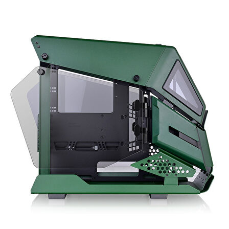  ah t200 racing green tempered glass pencereli, mikro atx oyuncu kasası