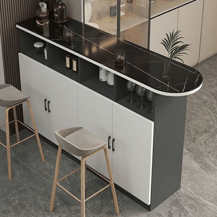 BRM86434 Modern MDF Tabla Ahşap Tabanlı Bar Masası