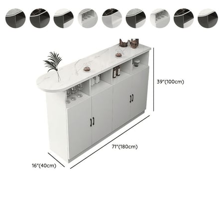 BRM86434 Modern MDF Tabla Ahşap Tabanlı Bar Masası