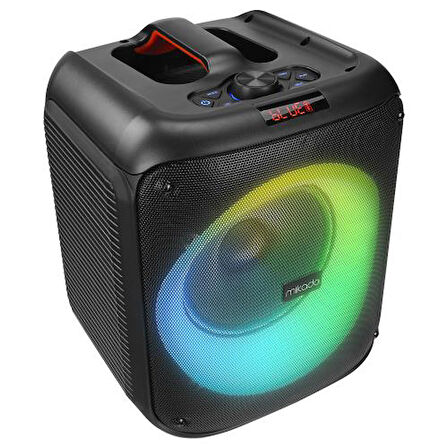 MD-BT51 BOMBIX, 60W, Taşınabilir, BT/USB/TF/TWS, RGB Aydınlatma, Toplantı, Parti, Açık Hava Speaker. Kablolu Mikrofon Hediyeli