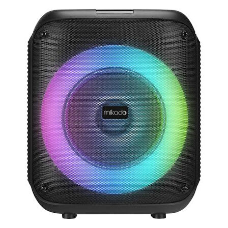 MD-BT51 BOMBIX, 60W, Taşınabilir, BT/USB/TF/TWS, RGB Aydınlatma, Toplantı, Parti, Açık Hava Speaker. Kablolu Mikrofon Hediyeli