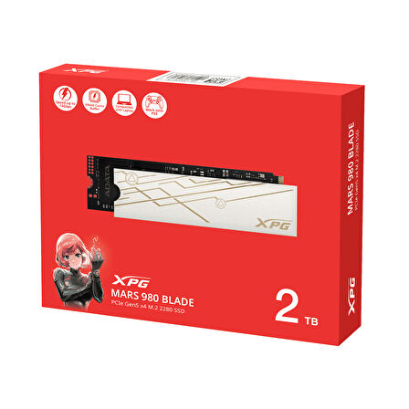 XPG Mars 980 Blade 2TB Okuma:14000 Yazma:13000 MB/s PCIe Gen5x4 M.2 NVMe Soğutuculu SSD