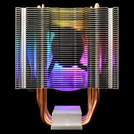 BOREAS E1-410 Lite, ARGB, 120mm, CPU Kule Tipi Hava Soğutma (AMD AM4 ve INTEL Tüm işlemciler ile uyumlu)