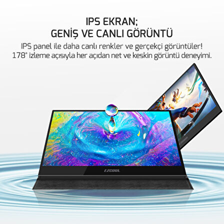  LITE E15 15,6’’ 60HZ FHD PORTABLE TAŞINABİLİR MONİTÖR (SIFIR ÖLÜ PİKSEL GARANTİLİ)