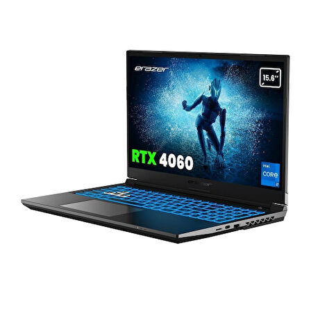 ERAZER Deputy P60i, MD62749-R32, i7-13620H,  15.6&quot; FHD, 144Hz, 32Gb Ram, 1TB NVMe M.2 SSD, 8GB RTX4060 Ekran Kartı, Free Dos, Gaming Notebook
