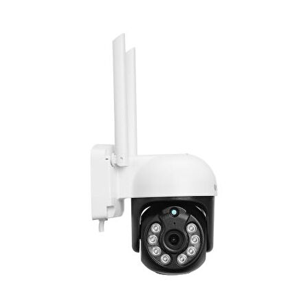 S-LINK SL-PTZ01, Akıllı Güvenlik Kamerası, WiFi, 3Mpix, 2.8mm Lens, 25m. Gece Görüşü, Hareket algılama, İki Yönlü Ses, Micro SD Kartlı, TUYA Yazılım