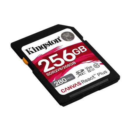 Kingston Canvas React Plus 256 GB SD Kart 280 MB/s V60