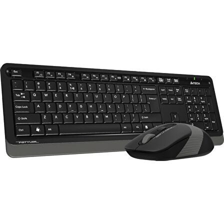 A4 Tech FG1010 Kablosuz Gri-Siyah Klavye Mouse Set 