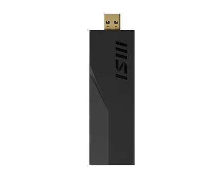 MSI BE6500 Wi-Fi 7 USB Adaptör Siyah