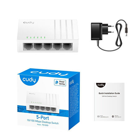 FS105D_EU_V2.0 FS105D 5 Port 10/100Mbps Fast Ethernet Desktop Switch