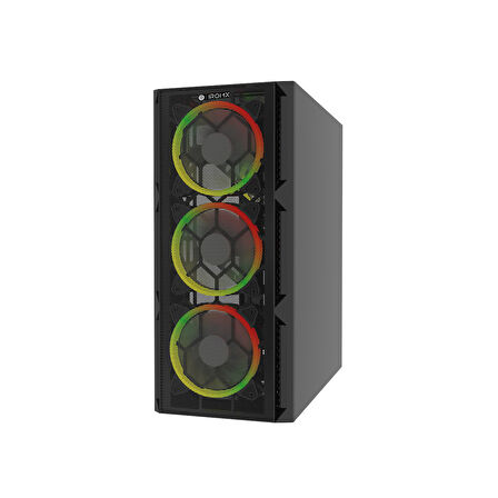  SPACE BTX-65G 650W 80+ 4x RAINBOW FIXED LED FAN ATX 2xUSB3.0 SİYAH KASA