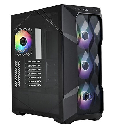 CM MasterBox TD500 V2 TG Siyah 850W 80+ Gold ARGB 4x12cm Fanlı, Kristal Mesh Panel MidTower Kasa