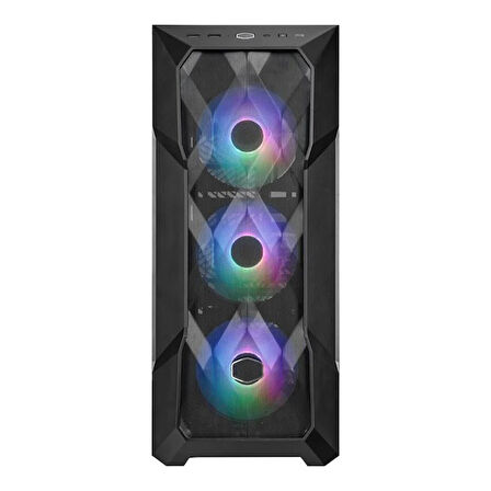 CM MasterBox TD500 V2 TG Siyah 850W 80+ Gold ARGB 4x12cm Fanlı, Kristal Mesh Panel MidTower Kasa