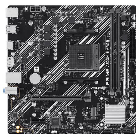 PRIME A520M-K ARGB AM4 DDR4 3200 HDMI VGA DP M2 USB3.2 mATX