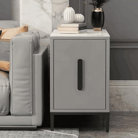 ZGN24980 Modern MDF Çekmeceli Dikdörtgen Yan Sehpa