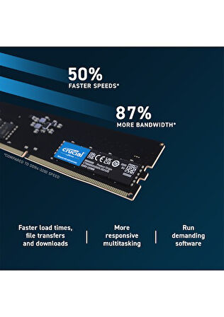  32GB 5600Mhz DDR5 CL46 Kutulu PC Bellek (CT32G56C46U5)